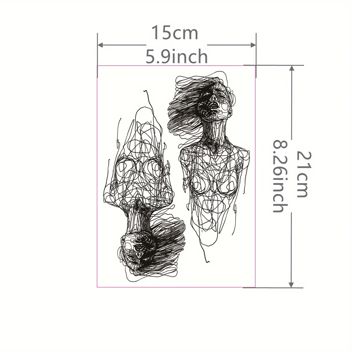 1 Sheet Personalized Creative Line Flower Arm Tattoo Sticker Waterproof Lasting Temporary Tattoo Party