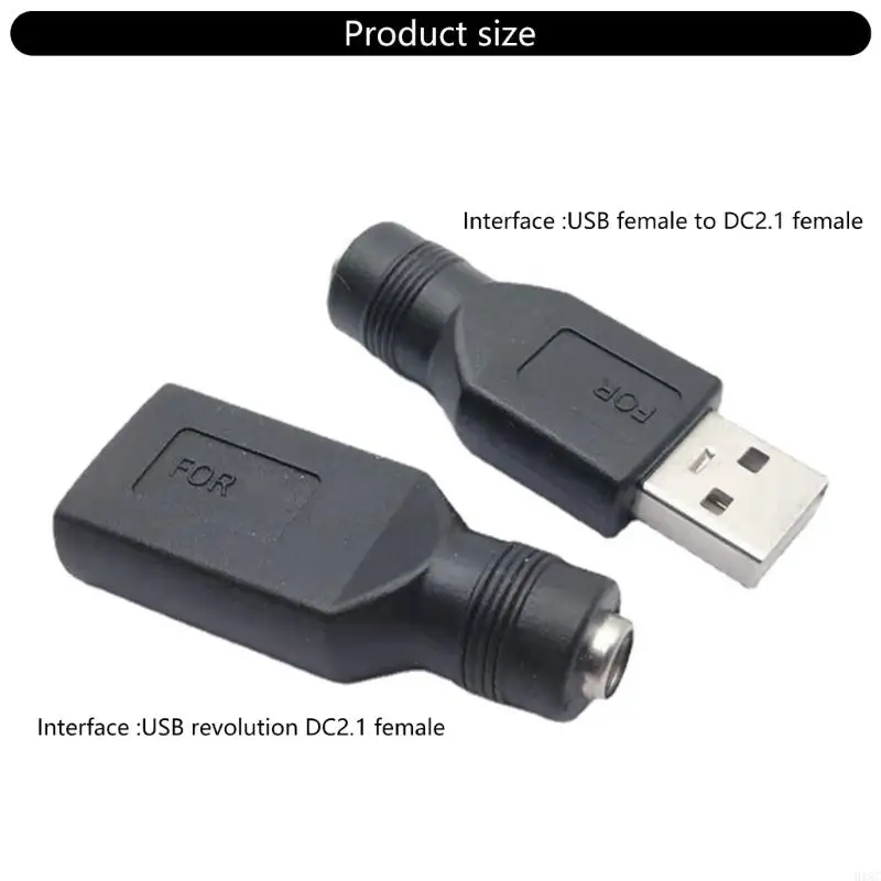 918C 휴대폰 충전 어댑터 전원 공급 장치 어댑터 USB 5V ~ DC5521 변환 헤드 DC5.5x2.1mm 커넥터 변환기