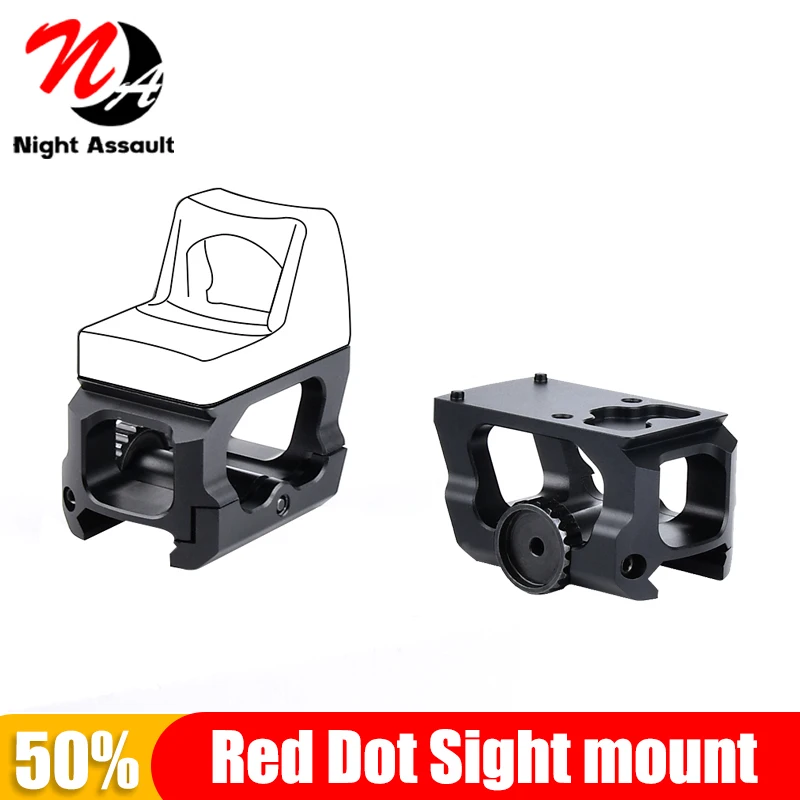 Tactical RMR Sight Riser Base Metal Mount Base Red Dot Accessory Fit 20mm Rail Hunting Scope Aiming Airsoft LEAP 04