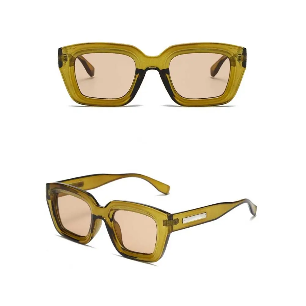 Lunettes de soleil rétro à monture carrée, à la mode