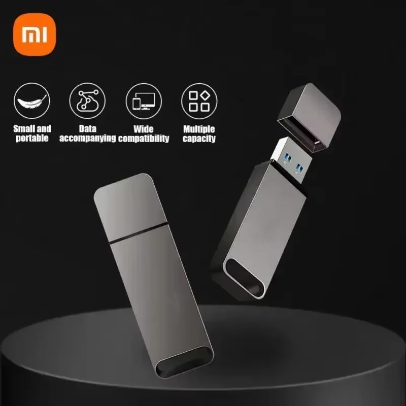 Metalowy pendrive Xiaomi 16TB USB 3.2 Szybki pendrive Klucz 8TB Typ C U Flash Przenośna pamięć Mini SSD Wodoodporny dysk U