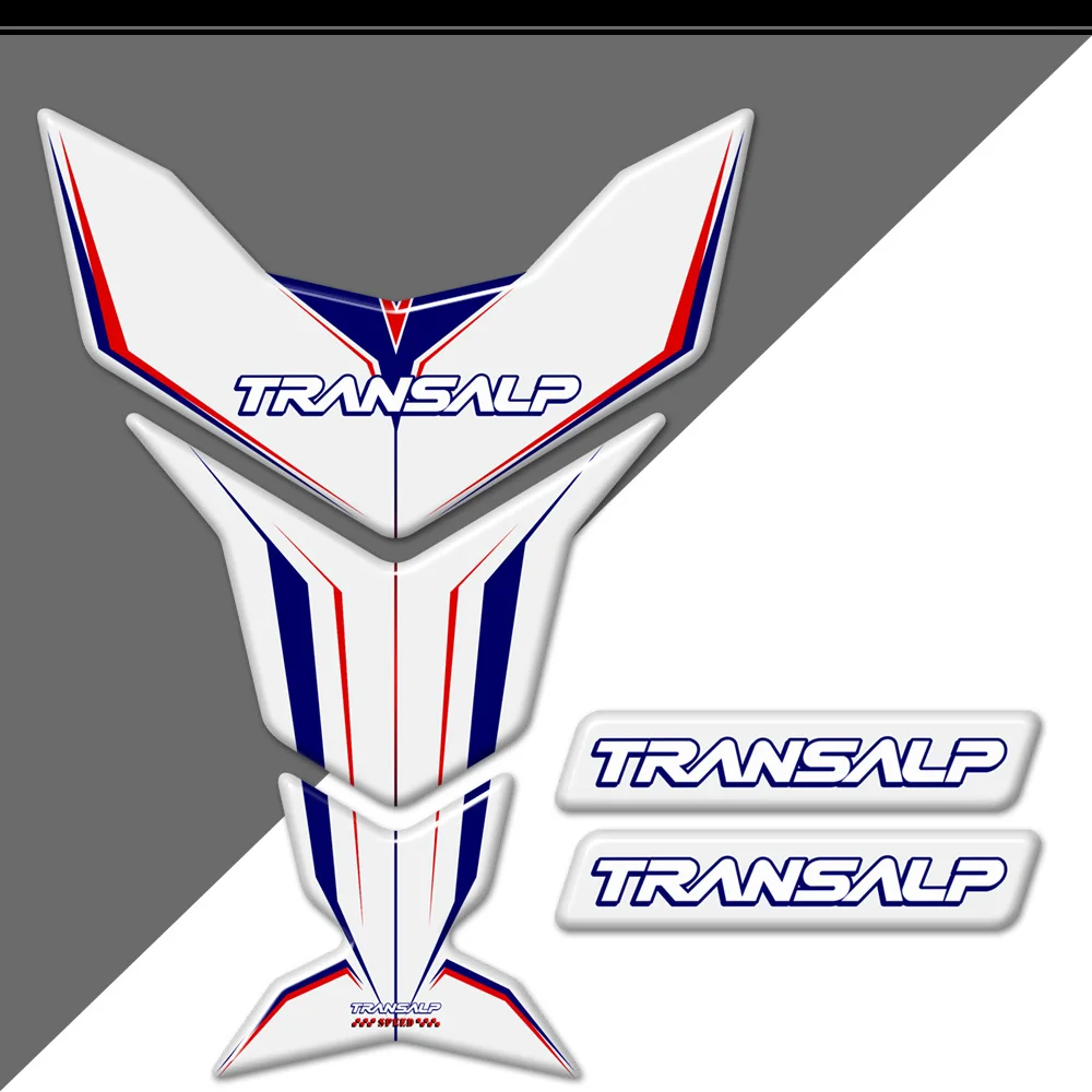 Moto Per HONDA TRANSALP XL700V XL 700 V XL700 Rilievo del Carro Armato Manopole Laterali Gas Olio Combustibile Kit Carena Parafango decorazione Adesivi