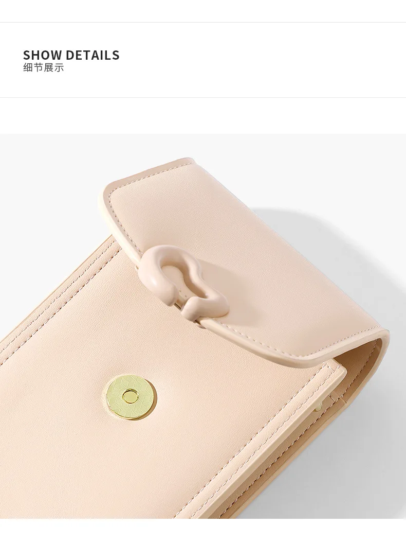 حقيبة كروس نسائية صيفية عمودية خفيفة الوزن ولطيفة من جلد البولي يوريثان، حقيبة يد عصرية للهاتف، تصميم حصري عبر الحدود