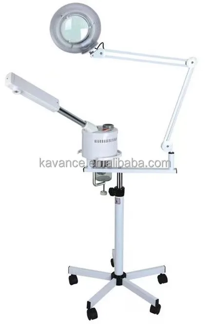 Magnifying glass lamp and facial steamer 2n1 facial steamer with magnifying lamp