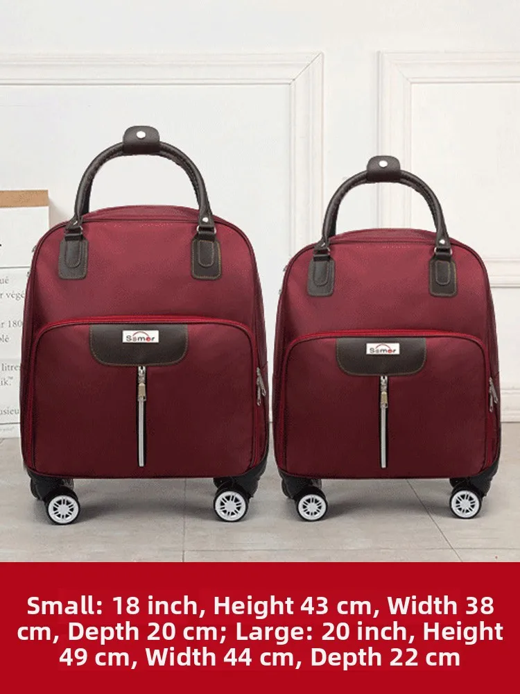 2026-new-portable-small-pull-rod-bag-short-trip-luggage-carry-on-bag-with-universal-wheels-folding-pull-rod-suitcase