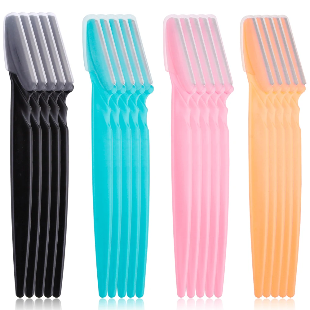 3/4/10 Stück Augenbrauen-Trimmer Gesichtsrasierer Tragbarer Augenbrauen-Epilierer Haarentfernung Sicherer Augenbrauen-Schneider Damen-Make-up-Werkzeuge