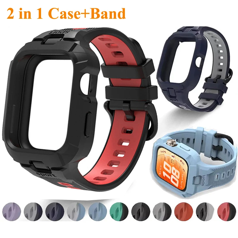 2-in-1-Gehäuse+Armband für Huawei Watch Fit 5 Pro Armband Correa für Huawei Watch Fit5 Fit4 Fit4Pro Stoßfänger-Rahmenschutz Handgelenkschutz