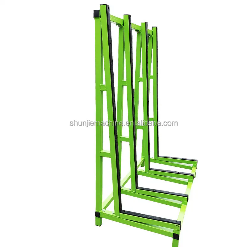 Marbre de granit de verre de structure simple face de 59 pouces de hauteur et autres supports de stockage et de transport de plaques