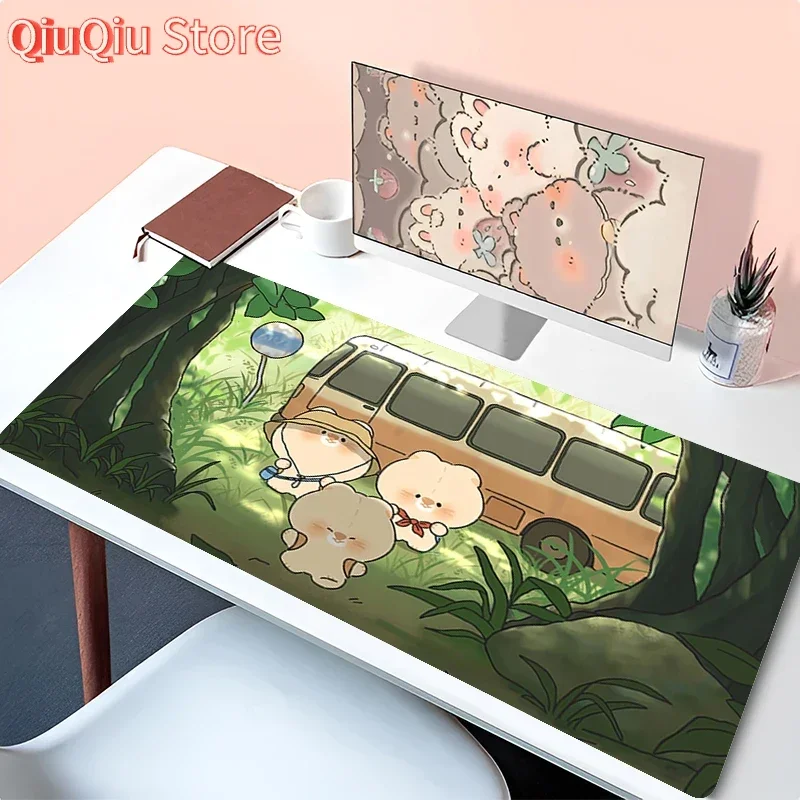 

Коврик для мыши Аксессуары для ПК HD Коврик для клавиатуры Офисный настольный коврик Аниме Коврик для мыши Натуральный каучук Противоскользящий игровой коврик Baby Bear Расширенный коврик