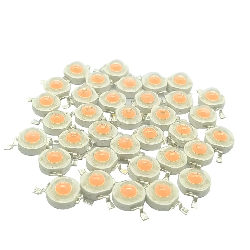 30pcs 3W High Power warm white/cool white /natural white/red/green/Blue/Royal blue IR Full spectrum Deep Red 660nm 2000K LED