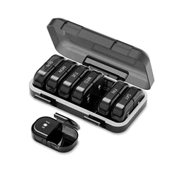 Weekly Pill Organizer,Daily Pill Box 7 Day,Large Travel Pill Case with 14 Compartment to Hold Medicine,Vitamin and Supplement