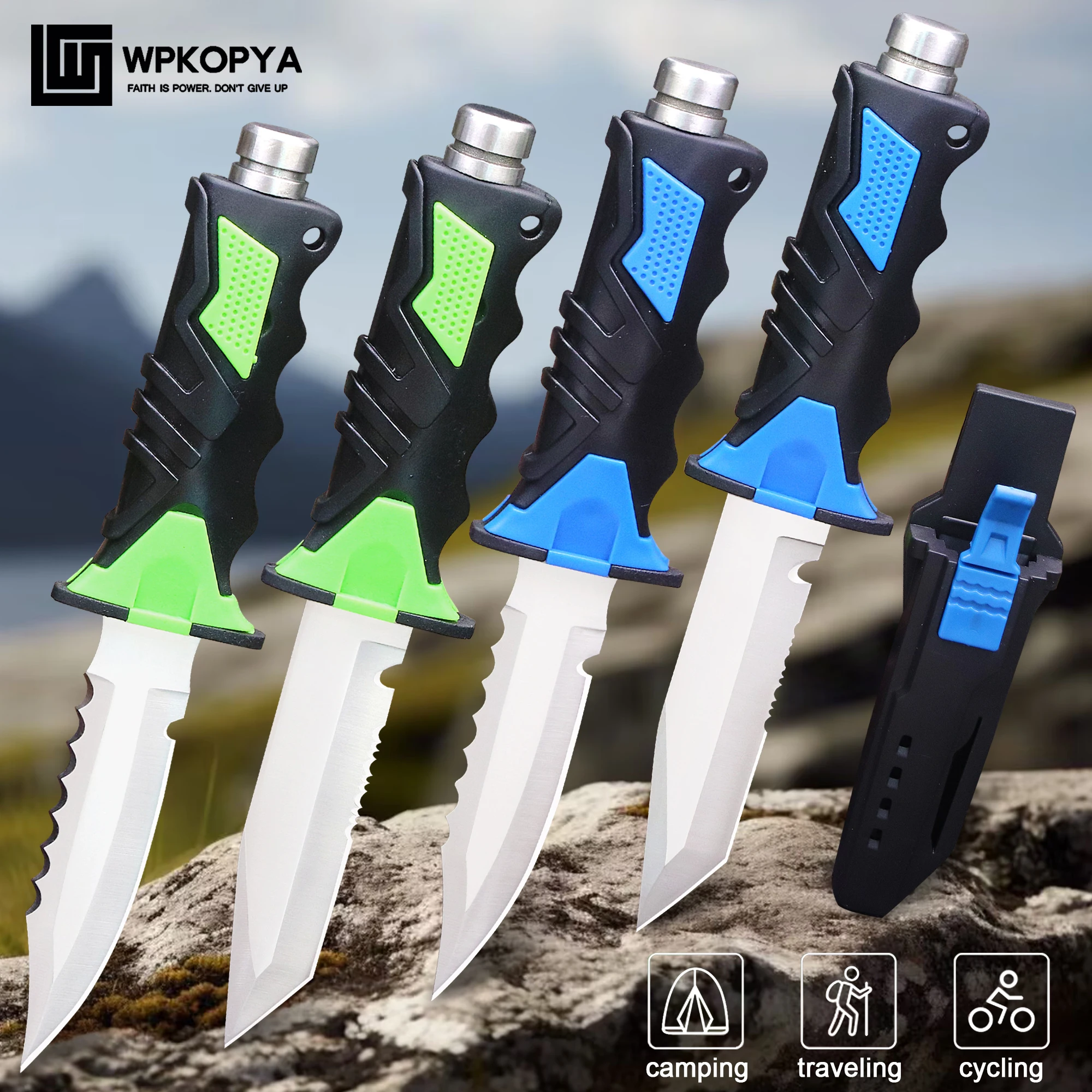 

DEHONG Japan 440 steel Outdoor Survival Knife + Knife sheath, jungle camping hunting knife, fishing, hiking, travel EDC knife