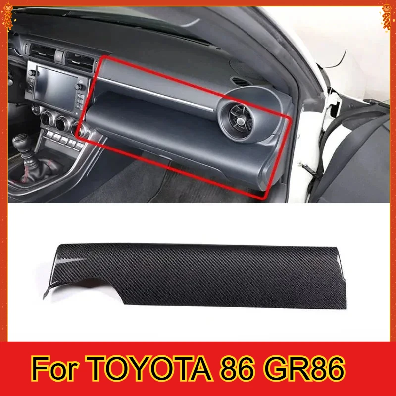 

For TOYOTA 86 GR86 For SUBARU BRZ GT86 Real Dry Carbon Fiber Instrument Panel Center Console Panel Automotive Supplies 2022