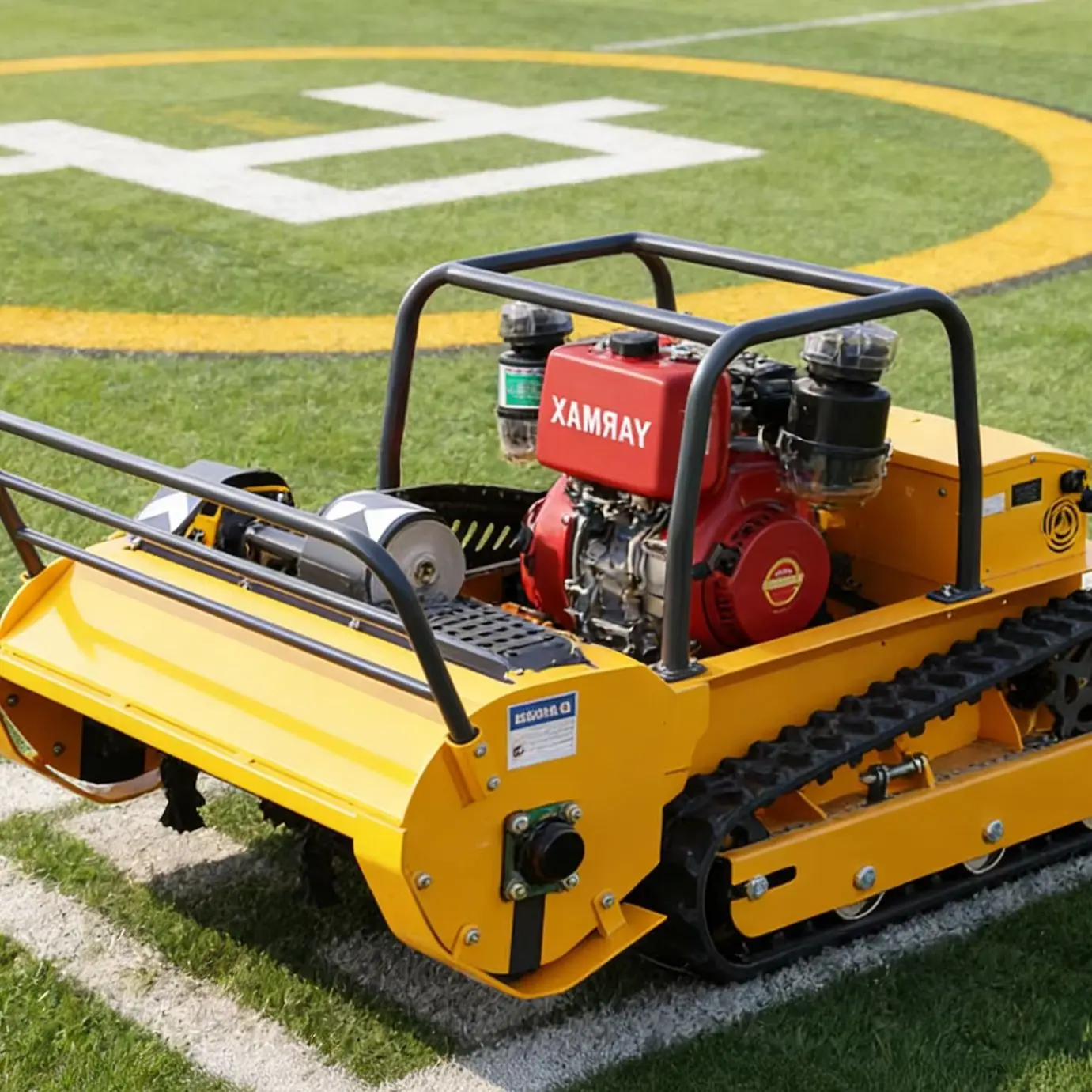 

Индивидуальные газонокосилки: Прочная гусеничная газонокосилка с противоскользящими колесами, стабильная коммерческая садовая косилка-измельчитель