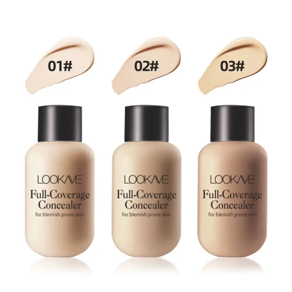 3 Kleuren Waterdichte Vloeibare Concealer 12G Bedekken Donkere Kringen Matte Vloeibare Foundation Cosmetica Volledige Dekking Foundation Make-Up