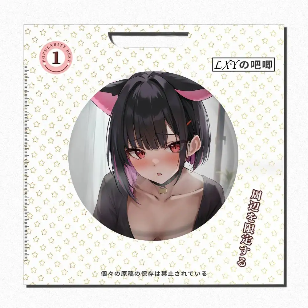 Kazusa Hot Game Blue Archive Broche láser redondo Ropa Lapelnd