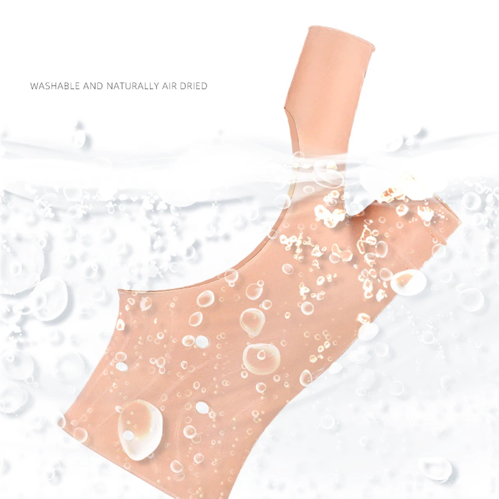 1PCS Gel Handgelenk Daumen Unterstützung Hosenträger, Unisex Handgelenk Hand Daumen Handschuhe, weiche Wasserdichte Links und Rechts Hand Handgelenk Kompression Hülse – Detail 4