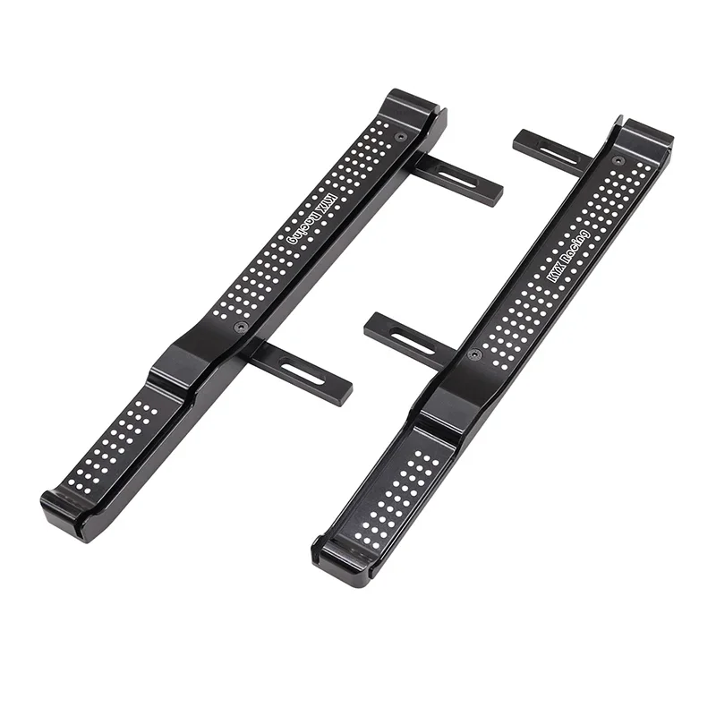KYX Racing CNC Aluminum Rock Slider Side Step Running Boards Foot-Plate Upgrades Parts Accessories for 1/6 RC Crawler Axial SCX6