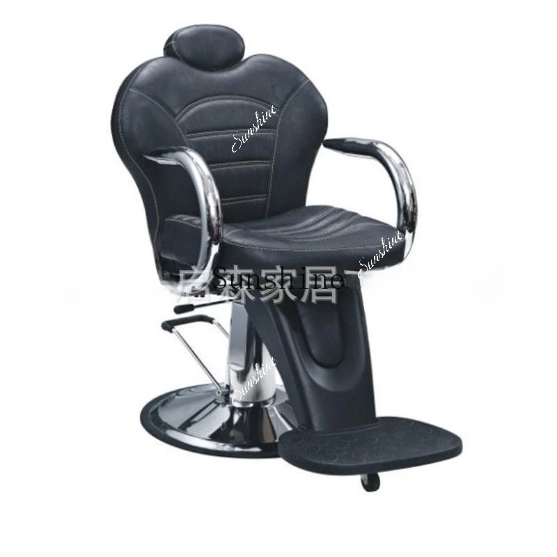 Hydraulic Barber Styling Salon Workstation Portable Hot Barber Reclining Chair TF