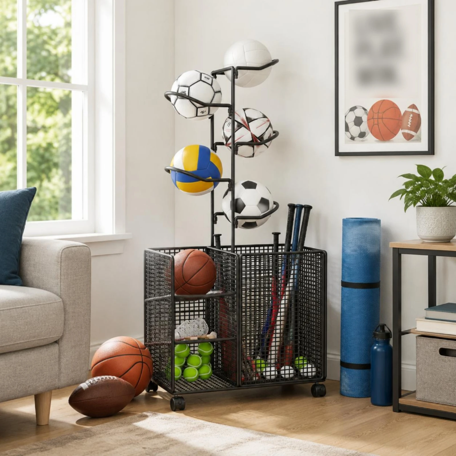 Stojak na sprzęt sportowy z za – Sports Equipment Trolley recenzja i cena