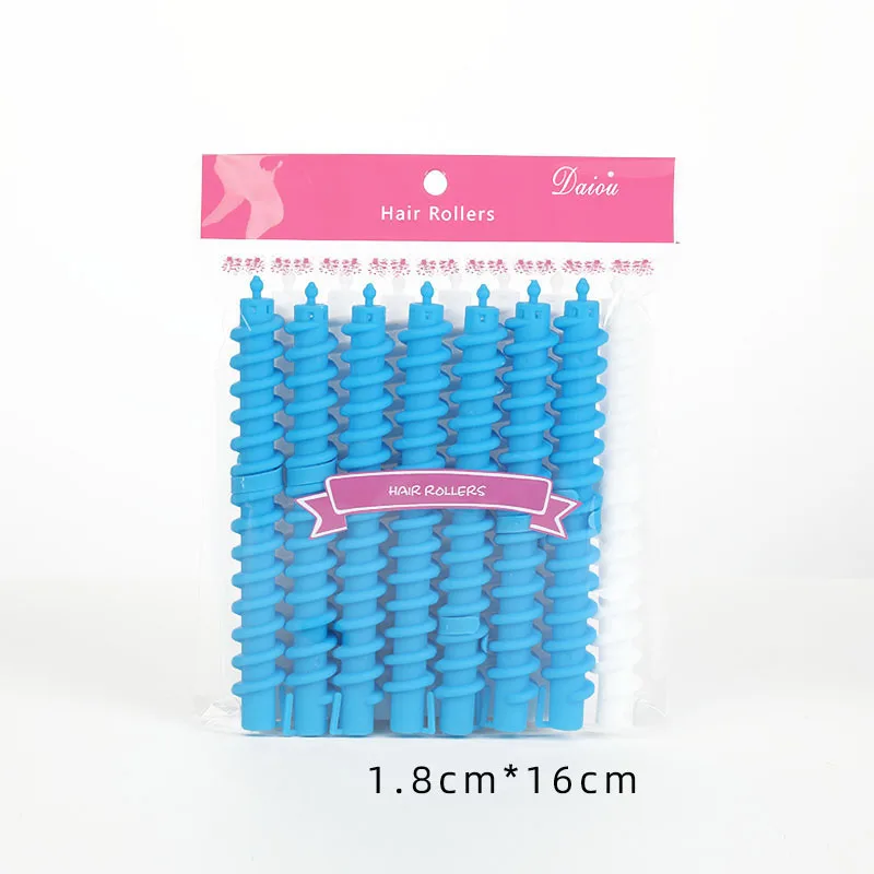 12 عبوة من قضبان تجعيد الشعر الحلزونية للشعر الطويل والقصير، بكرات تصفيف الشعر DIY لتجعيد الشعر والموجات الطبيعية #5