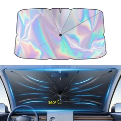 Car Windshield Sun Shade Umbrella Sunshade Parasol Foldable Handle Summer UV Protection Car Seat Heat Insulation Car Accessories