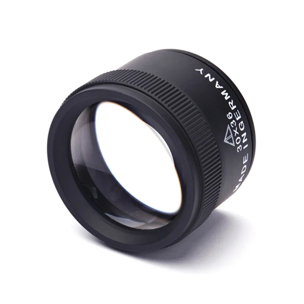 30X 36mm HD Magnifying Glass Optical Glass Lens Loupe Magnifier Mini Pocket Magnifier Handheld Coin Stamps Jewelry Loupe