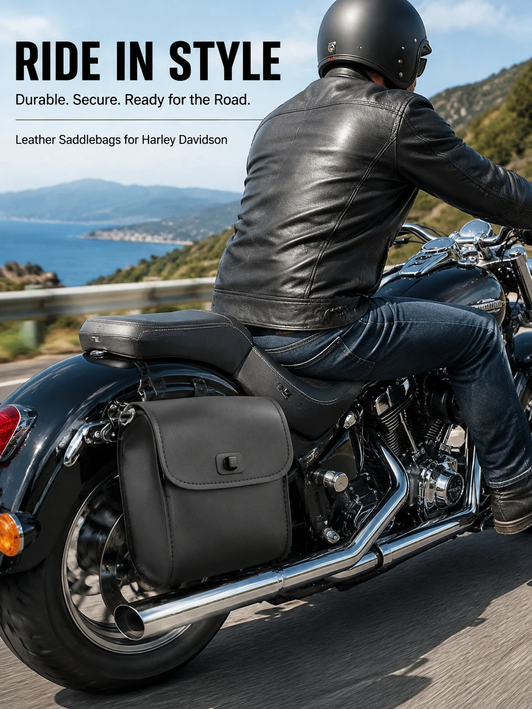 Vintage Motorcycle Saddlebag PU Leather Side Tool Bag Universal Motorbike Handlebar Seat Storage Pouch Black Brown Optional
