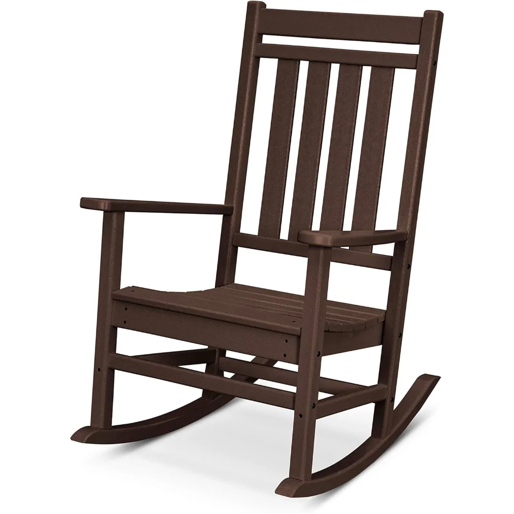 

Estate Rocking Chair, Traditional Outdoor Porch Rocker, HDPE Lumber Patio Furniture, Classic Design for Deck Garden