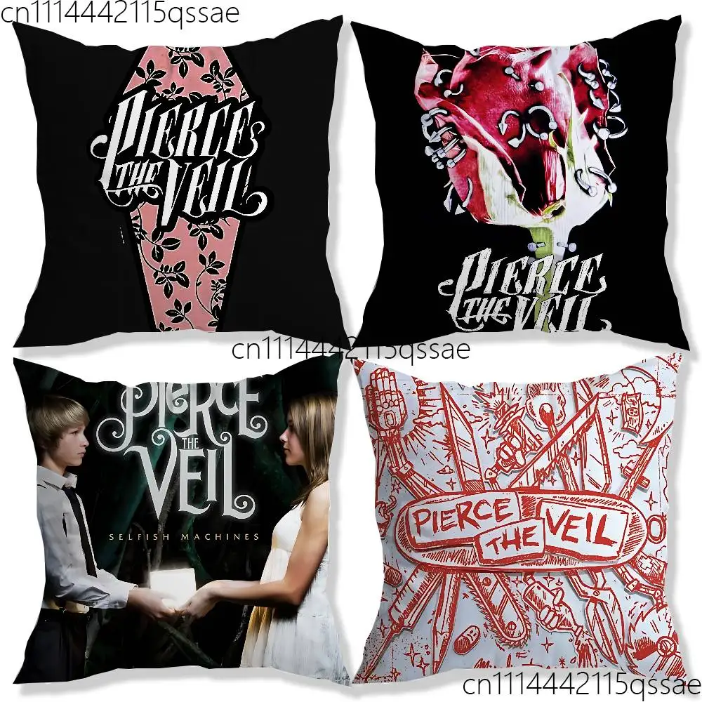 Pierce-The Veil PTV-Collide with The Sky Single Throw Pillow Case Cover Sofa Cushion Home Room Decor