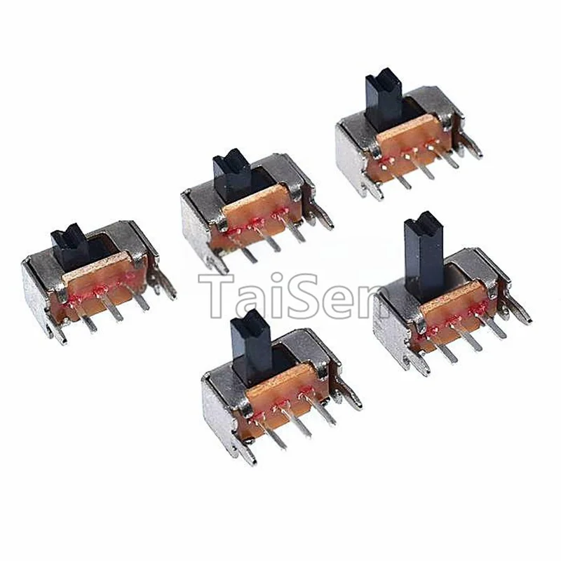 50PCS Slide switch SK12D07VG2/3/4/5/6 handle height 2mm 3mm 4mm 6MM side-mounted 5-pin slide type with bracket 3-pin 2-position