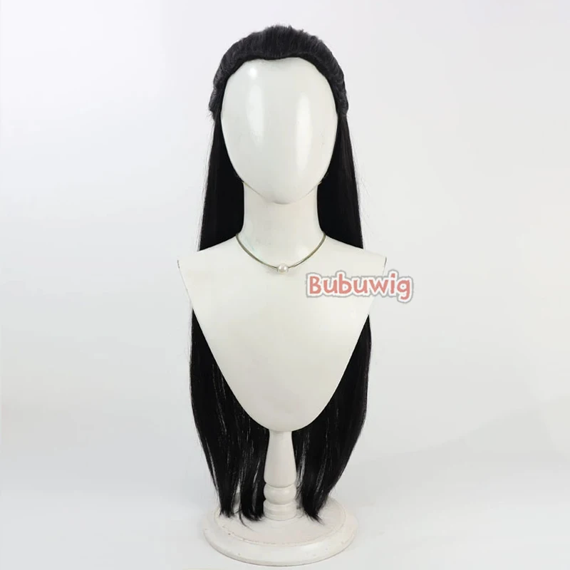 Bubuwig الشعر الاصطناعية Ashikaga Takauji تأثيري الباروكات Elusive الساموراي Ashikaga Takauji 80 سنتيمتر شعر مستعار أسود طويل مقاومة للحرارة