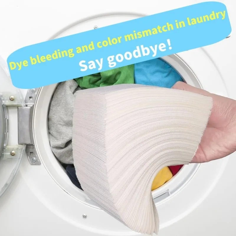 50-500PCS Washing Machine Color Absorption Sheet Dyeing Proof Laundry Sheets Anti-Staining Laundry Tablet Color Catcher Sheets