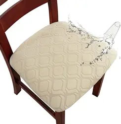 Waterproof Chair Seat Covers Dining Chair Slipcovers Stretch Seat Cover For Dinning Room Chair Protector