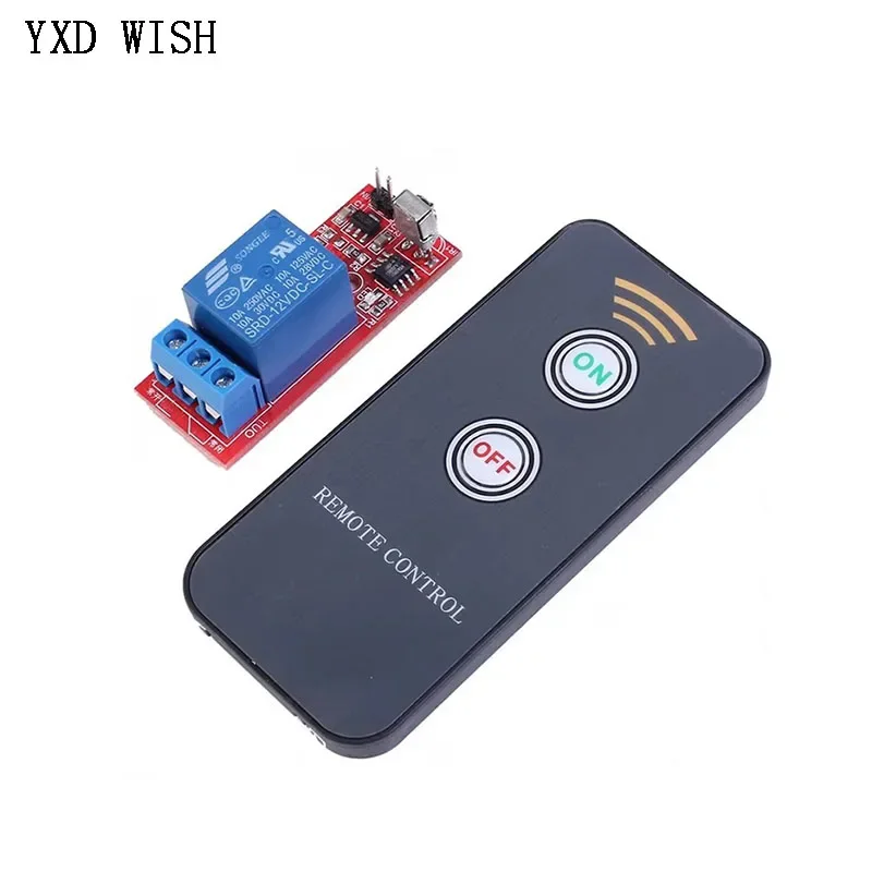 

10pcs DC 5V 12V 1 Channel Infrared Receiver Driving Switch Relay Driver Module 1 Way Relays IR Active Remote Controller Board