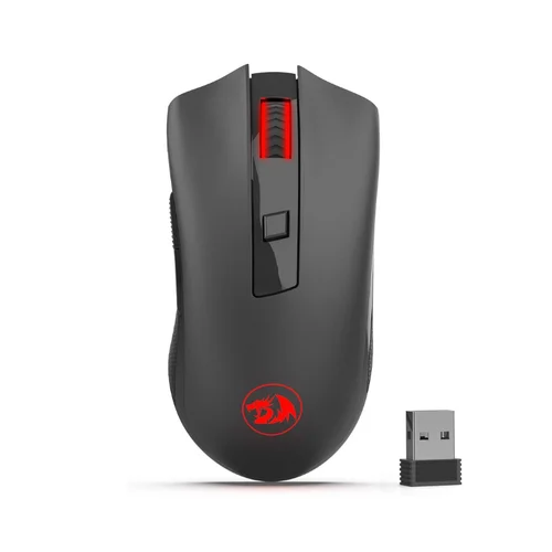 Imagen 1 del producto Ratón óptico inalámbrico Redragon M652 2,4G con receptor USB, ratones portátiles para juegos y oficina, 5 niveles de DPI ajustables