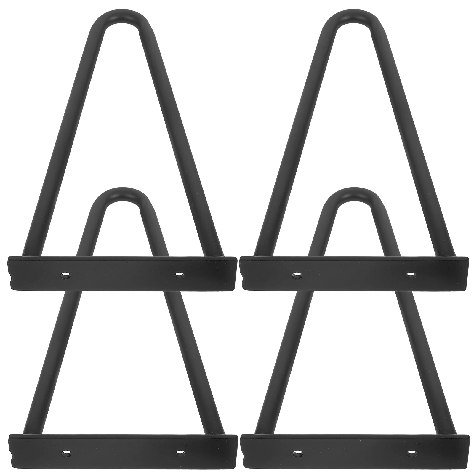 4 Pcs DIY Table Legs Hairpin Desk Foot Stools Bed Black Furniture Sofa Bench Metal for Coffee Counter End