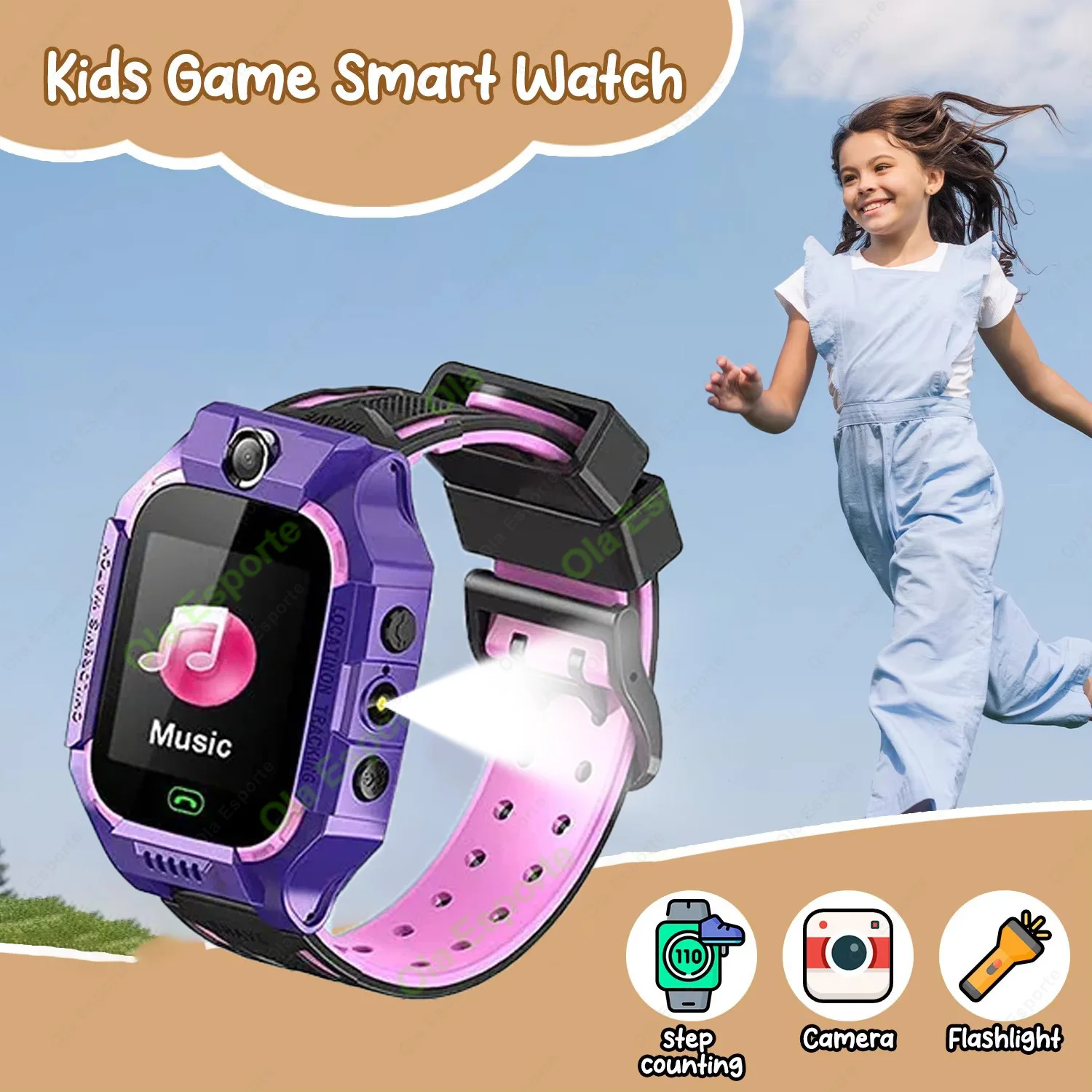 

New Kids Smart Watch Video Call SOS 2G Sim Call Child Smartwatch HD Camera Voice Monitor Tracker Location Phone Watch Boy Girl