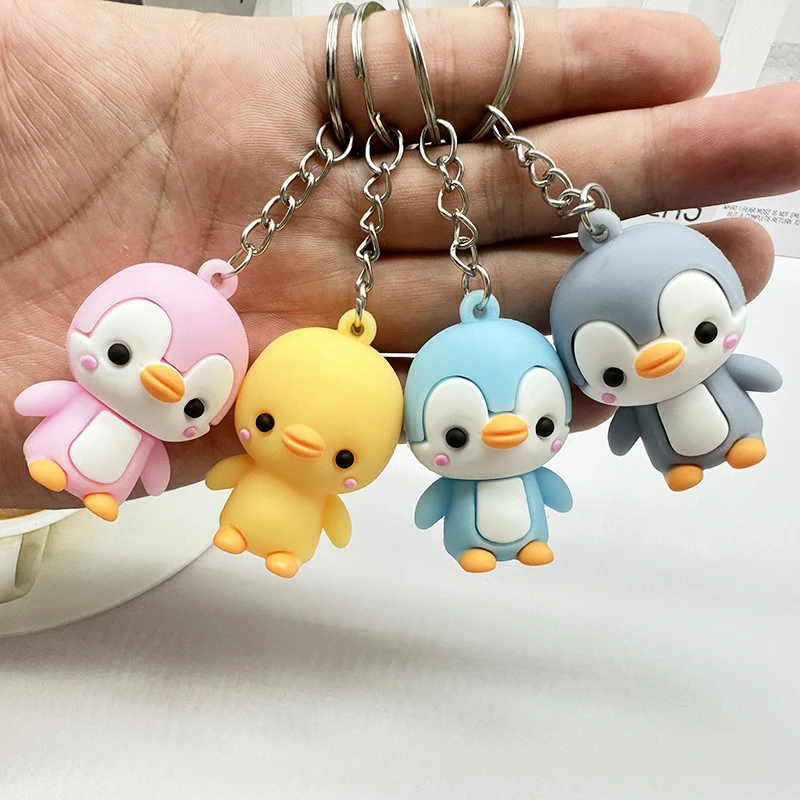 Creative and Cute Little Penguin Car Keychain Pendant Doll Bag Pendant Blind Box Small Gift Cute Keychain