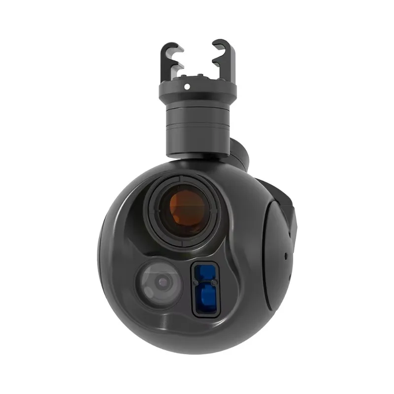 Lightweight three-sensor drone camera with 40x hybrid zoom multi-helicopter inspection attachment