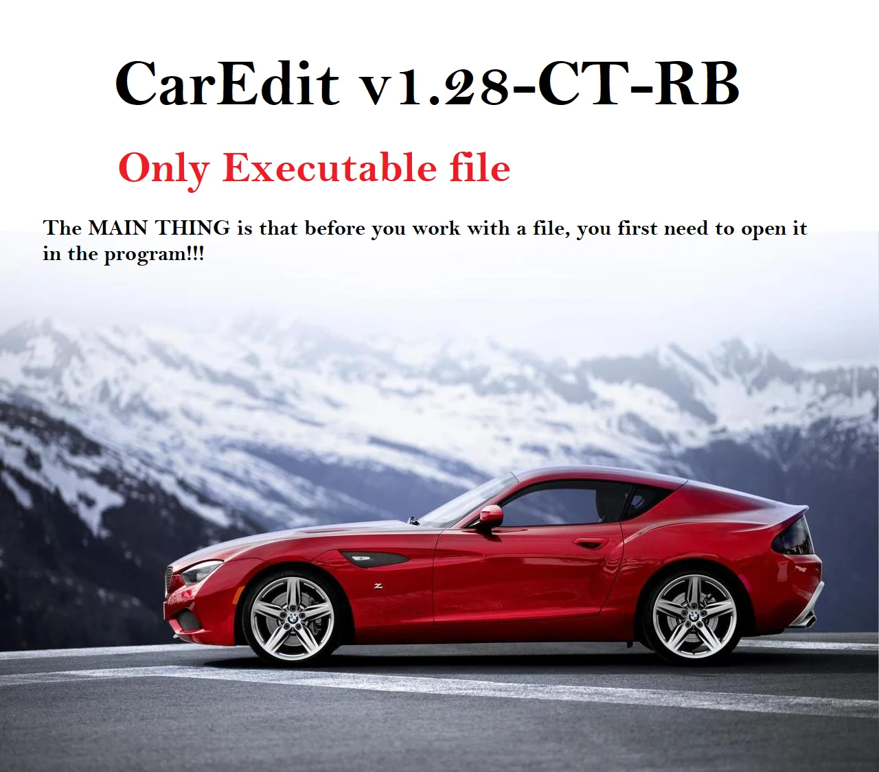 

CarEdit версия 28-CT-RB: Только исполняемый файл — программное обеспечение для диагностики автомобилей, предназначенное для ремонта и обслуживания транспортных средств.