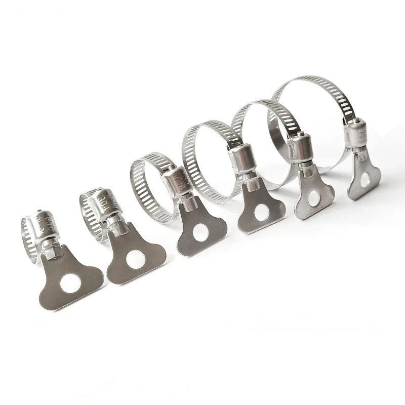 

5 шт., уплотнительная выхлопная ручка, зажим для труб, хомуты для шлангов из нержавеющей стали, Т-образный болт, сварочный полезный инструмент для ремонта