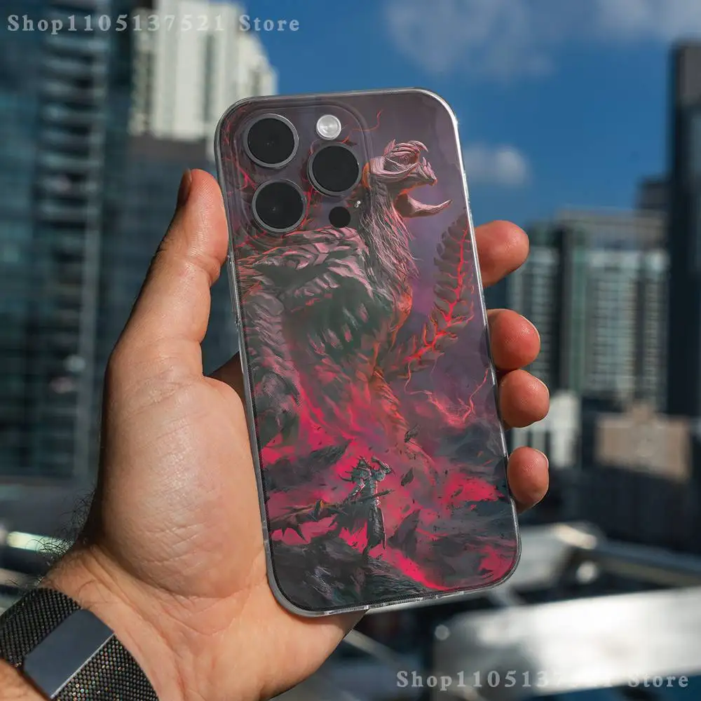 حافظة هاتف M-Monster H-Hunter Wilds لهاتف iPhone 17,16,15,14,13,12,11 Pro,Max,Plus,X,XS,XR,SE4,E غطاء ناعم شفاف صغير #2