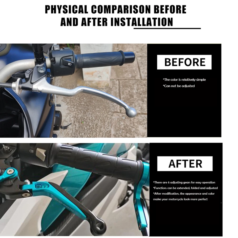 اكسسوارات الدراجات النارية مقبض الفرامل CNC مخلب الفرامل رافعة مقبض ل CFMOTO CF MOTO 675NK CF675NK 675 NK NK675 2024 2025 2026 #6