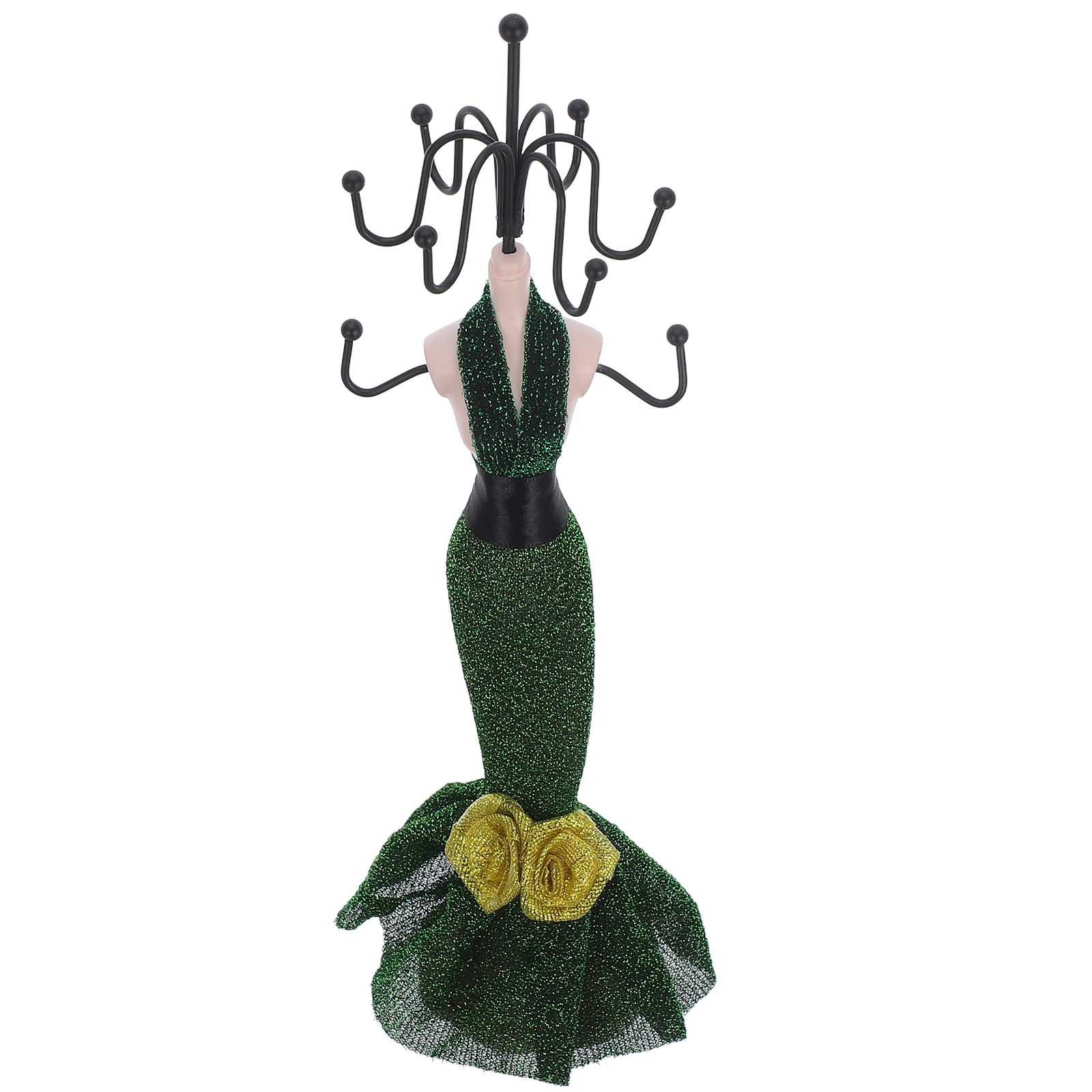 

Princess Jewelry Stand Necklace Holder Rack Storage Display Mannequin Earring Organizer Tower Model Decorative