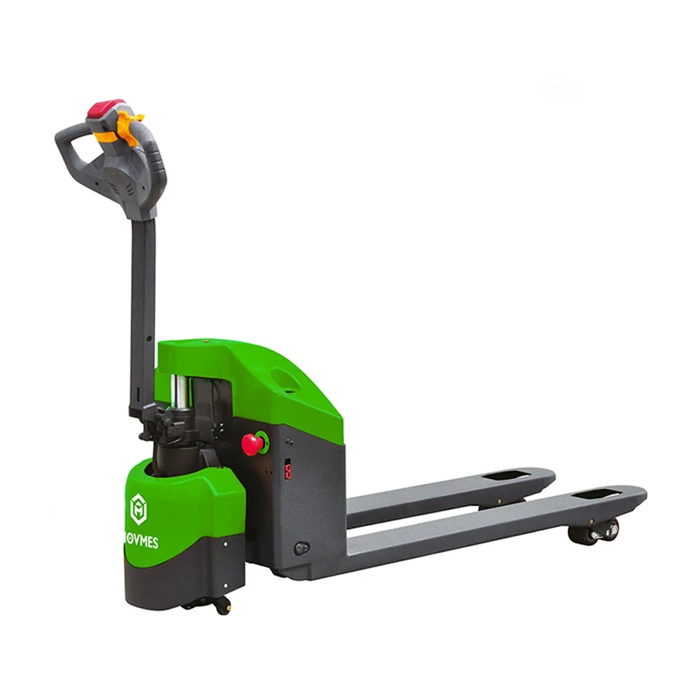 Transpalette électrique MOVMES, petite taille et rayon de braquage