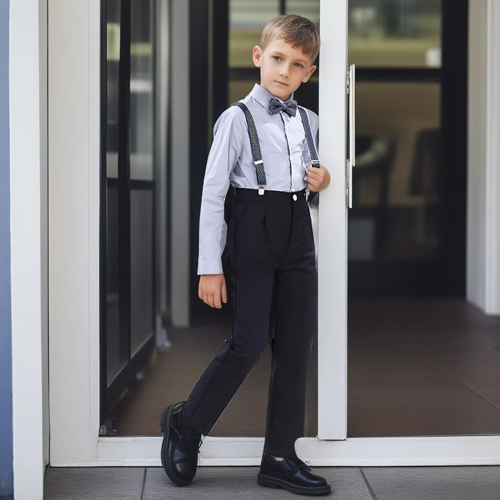 

Children's Suit Dress Spring Summer New England Gentleman Waistcoat Suit Boys Piano Host Chorus Performance Teenage Costumes