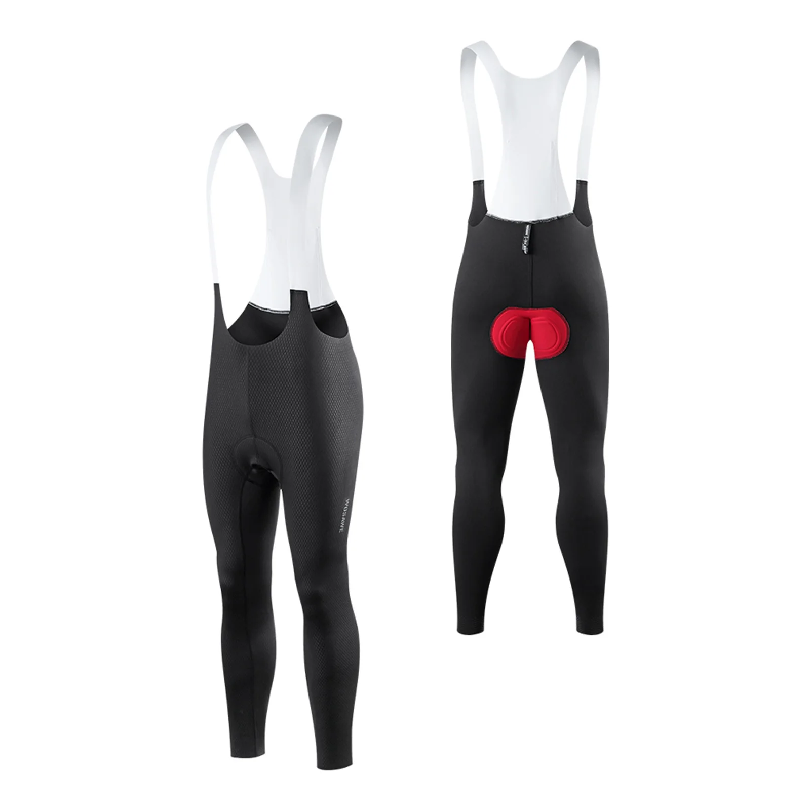 

WOSAWE Men's Cycling Bib Pants High-Density Padded Bike Long Legging with Back Pocket Riding Bib Tights for Road and Gravel