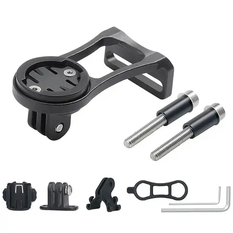 자전거 스템 확장 브래킷, 자전거 헤드라이트 마운트, 컴퓨터 거치대 램프, 지지대 랙, 합금 섬유 스탠드, Garmin Bryton Cateye