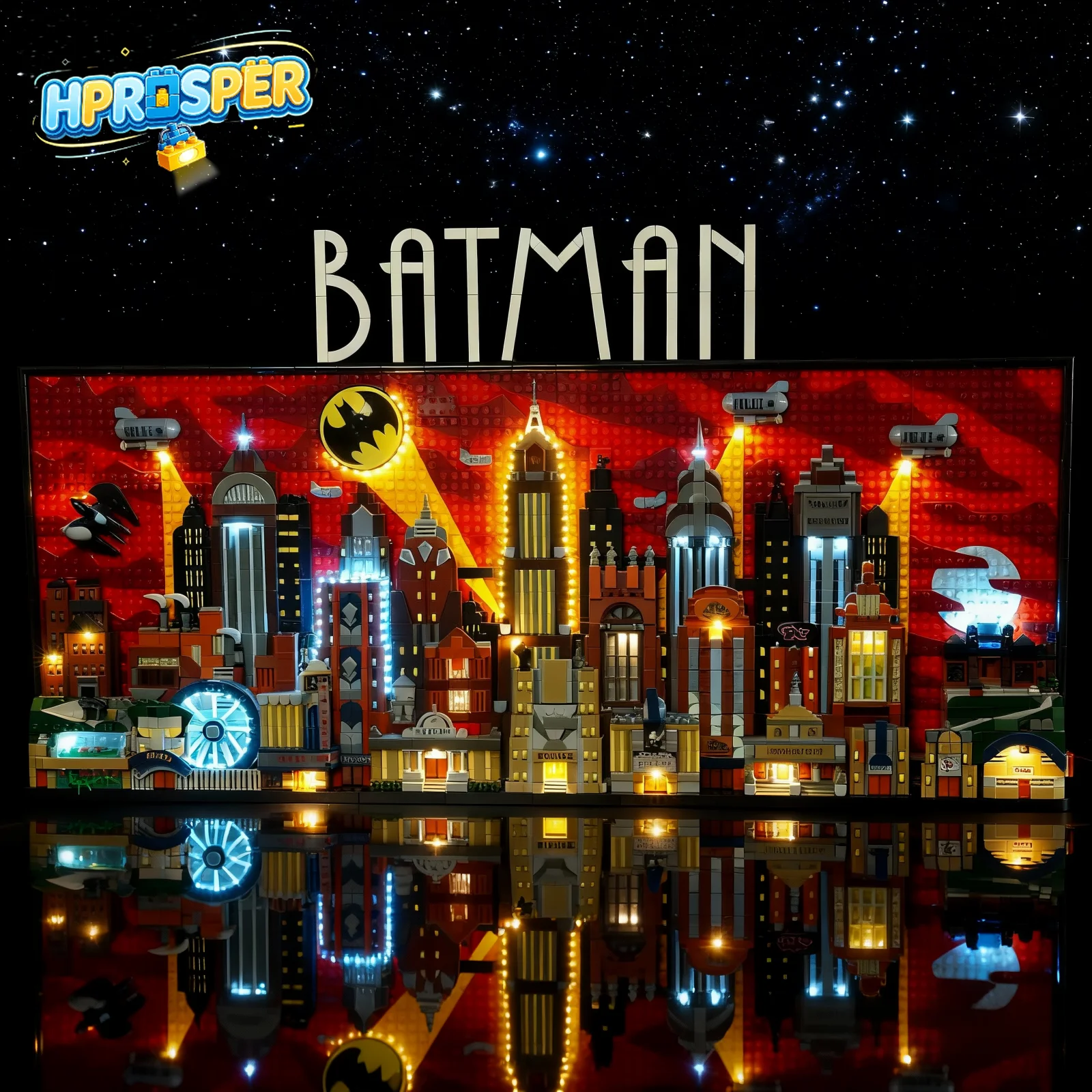 HPROSPER 5V LED Light (No Model) For LEGO 76271 The Animated Series Gotham City Decorative lights With battery box